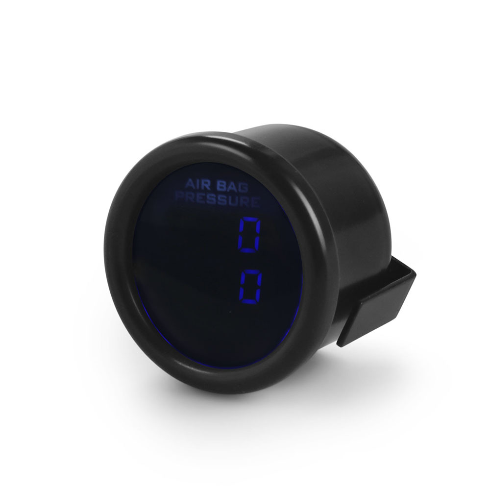 Car modification digital display dual/three-screen air pressure gauge with NPT1/8 sensor, blue light, 2-inch 52MM instrument