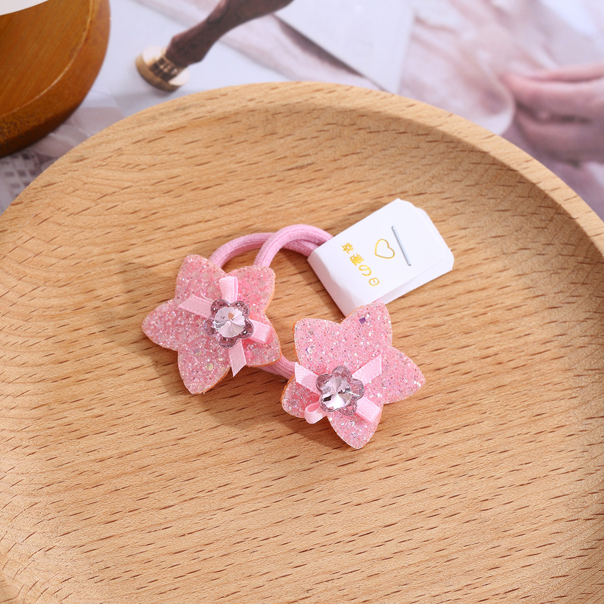 Diamante rosa brillante conejo adornos de cabello para niños lindos sequillas estrellas pinzas de cabello para niñas pinzas de cabello para bebés pinzas de cabello