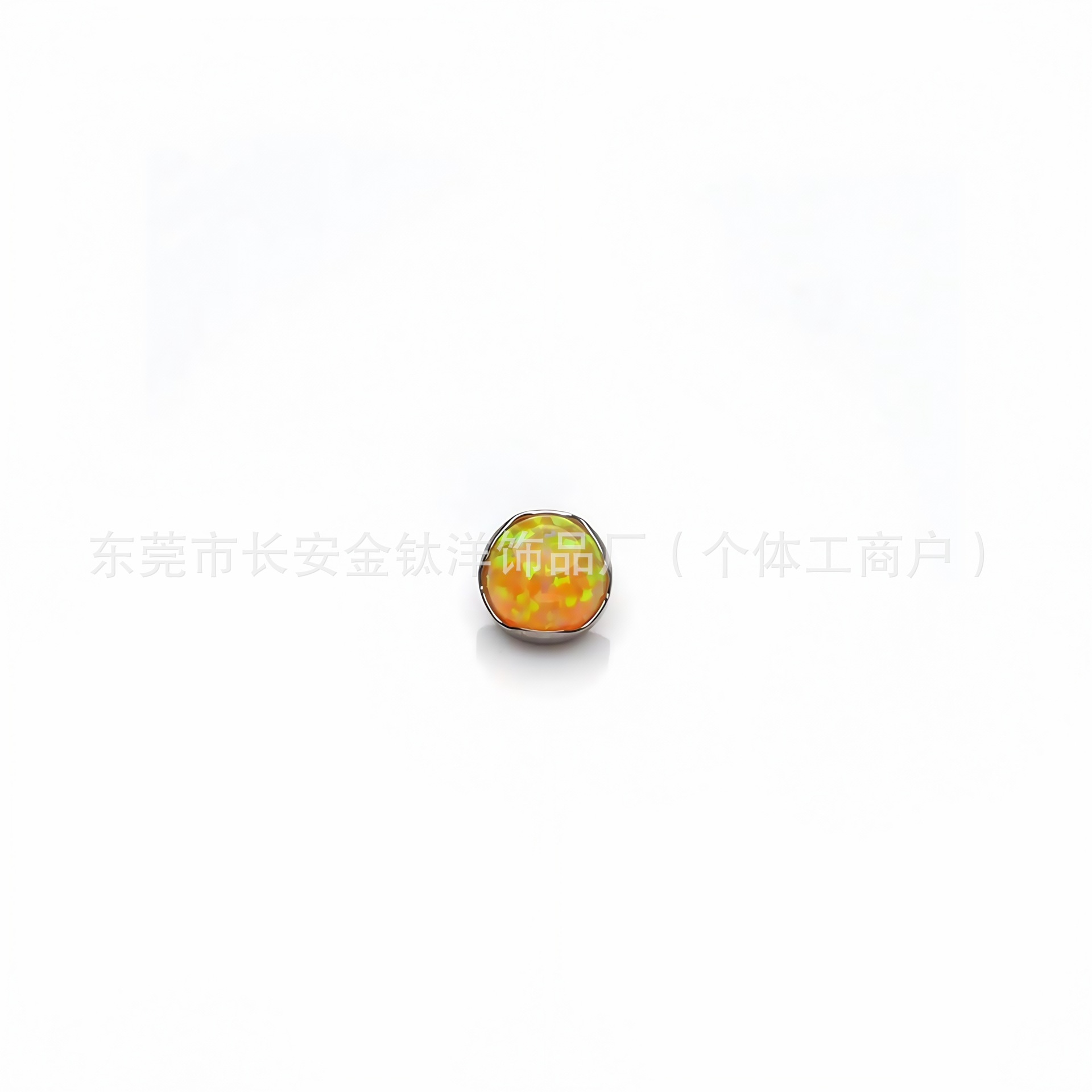 Labret piercing jewelry detail image