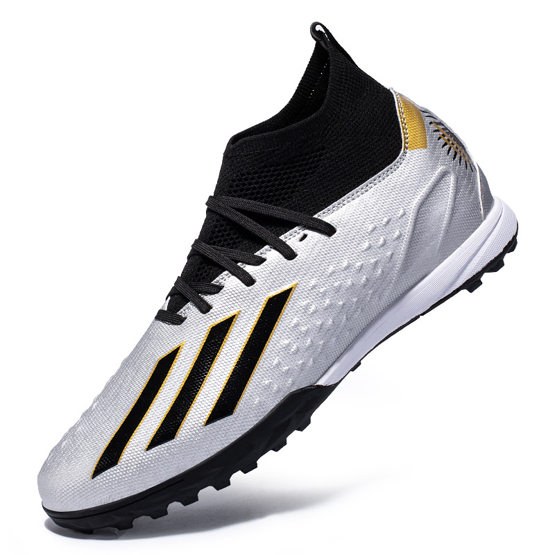 Nuevos zapatos de fútbol de talla grande para hombre de hierba artificial de caña alta de uñas rotas largas zapatos de Pato Mandarín jóvenes zapatos de entrenamiento de competencia estudiantil