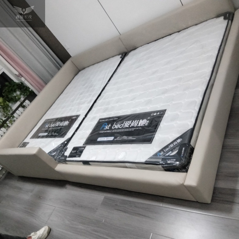 Cama para padres e hijos Cama familiar para dos hijos Cama de tatami Cama ancha Cama doble Dormitorio principal Cama grande Cama empalmada Cama familiar de tres
