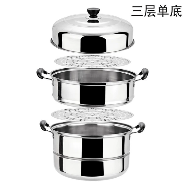 Three layers (2 steamers+1 steamer)