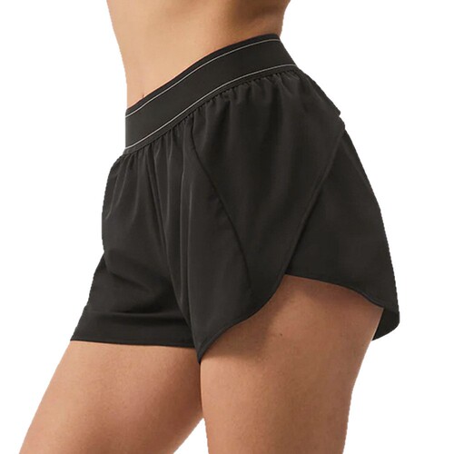 Cross-border spot sports shorts for women summer quick-drying fitness yoga pants breathable running belt pocket elastic waistband hot
