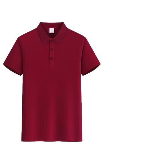 Men's and Women's Solid Color High-End Polo Shirts with Stand Collar Short-Sleeve Workwear, 2025 Street Style BF Hong Kong Design