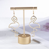 Fashionable universal metal trend earrings, European style, simple and elegant design