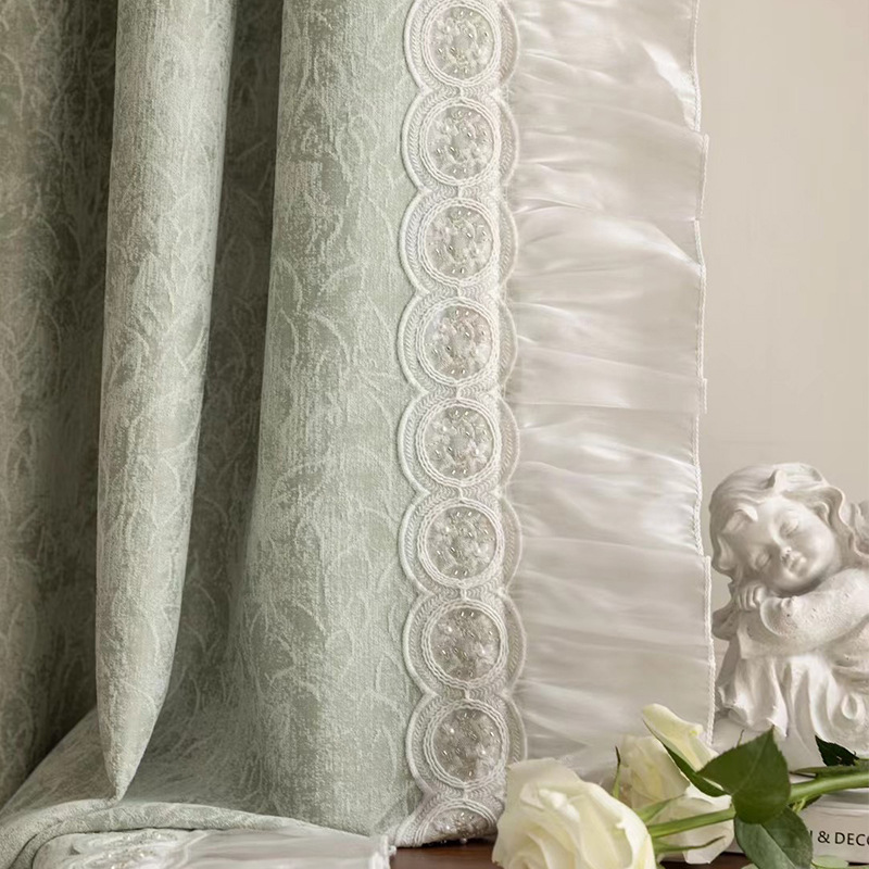 Curtains high-end light luxury simple modern gauze curtain living…
