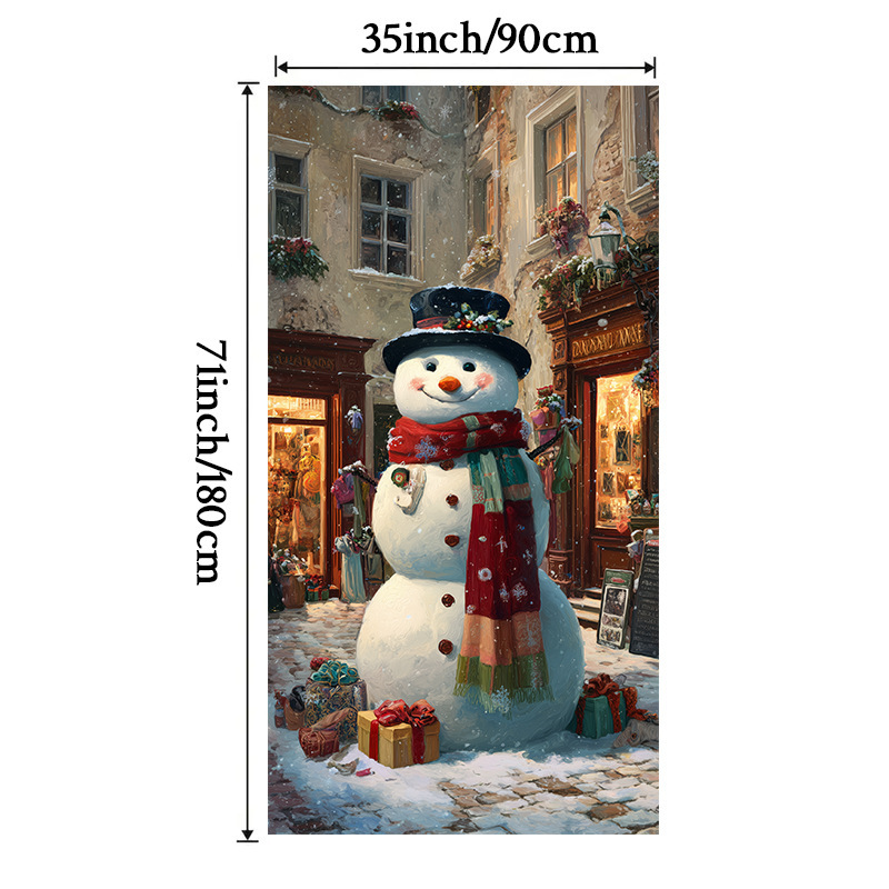 Lámparas de color de Navidad cubierta de tela decoración puerta de poliéster de alta densidad tela de fondo de Año Nuevo fiesta de puerta de entrada amueblado tapices