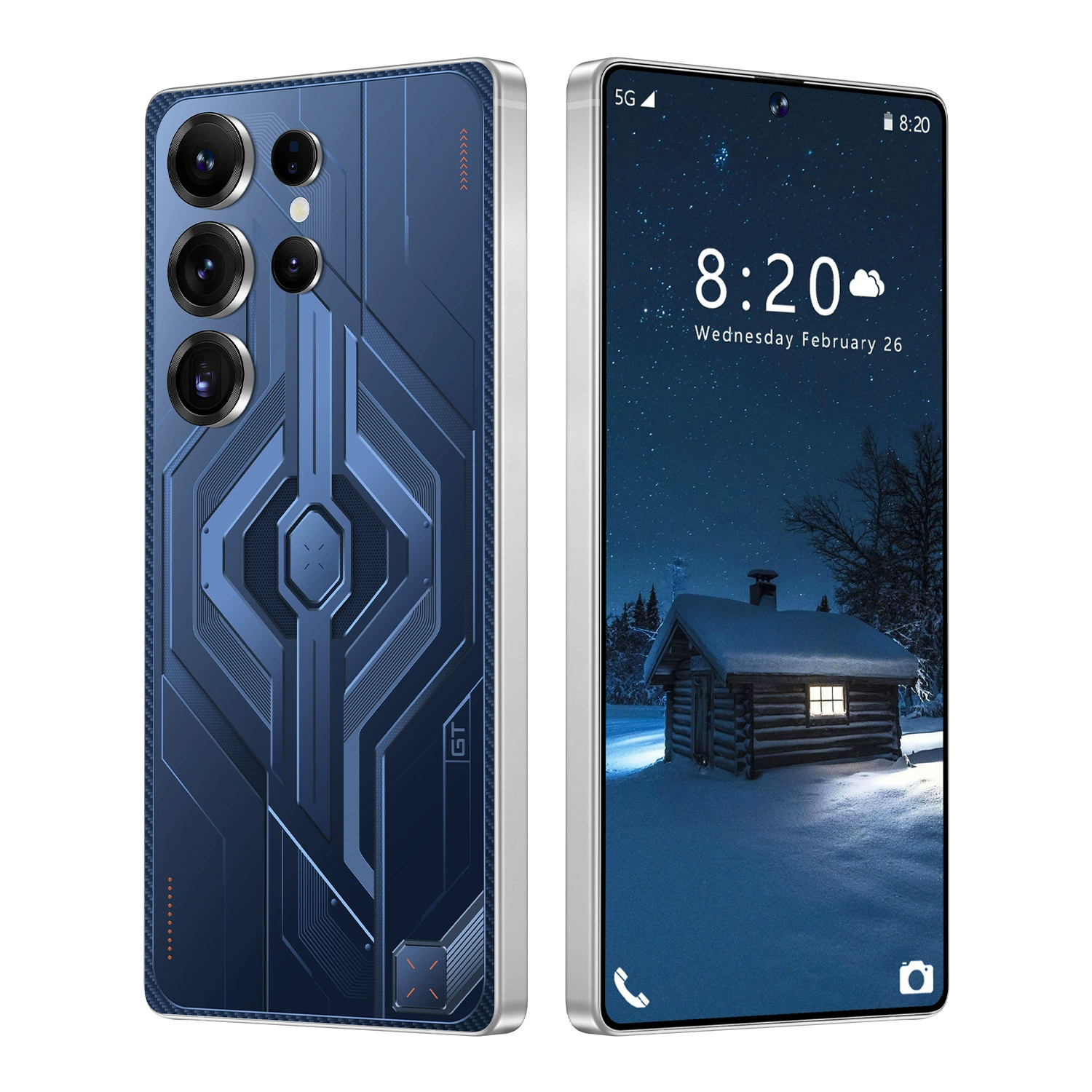 Смартфон GT30 Ultra, экран 7,3 дюйма, 16 ГБ + 1 ТБ, 8000 мАч, Android 14, 5G