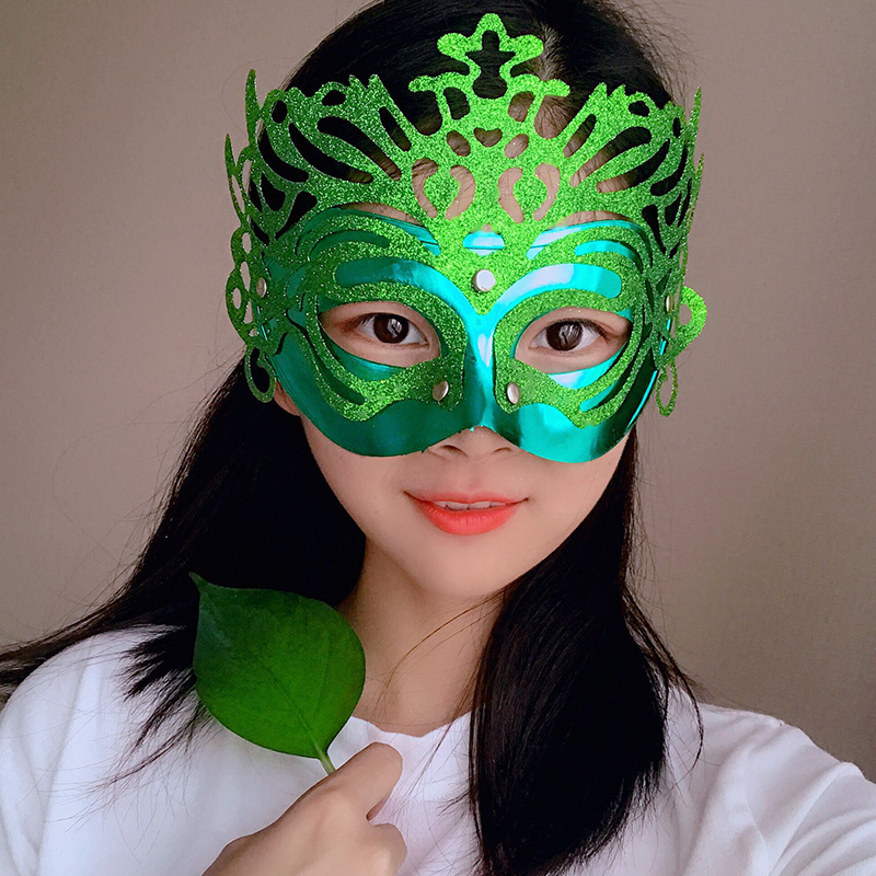 Máscaras de baile Crown Half Face Princess Mask Escenario Fotografía COS Props de fiesta Máscaras de Halloween