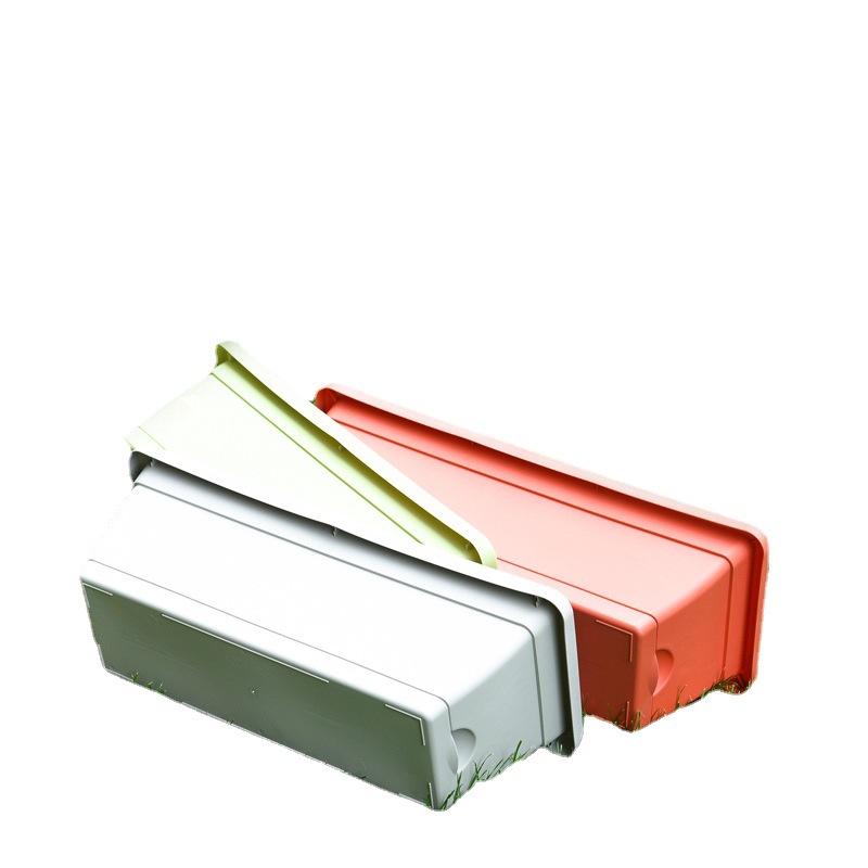 Nuevo Horon Plástico Plástico Plástico Pot Balcón Plantar Flores Plantar Horon Plantar Plantar Plantar Plano rectangular extra grande al por mayor