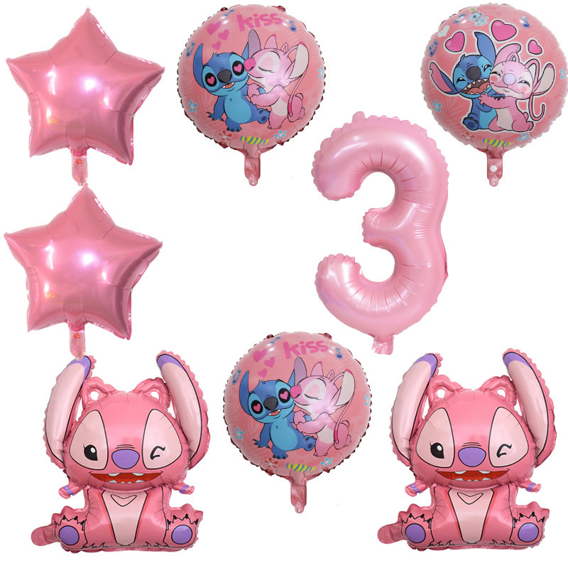 Dibujos animados de dibujos animados estrella de dibujos animados bebé puntada globo traje de juguete para niños decoración de fiesta de cumpleaños globo