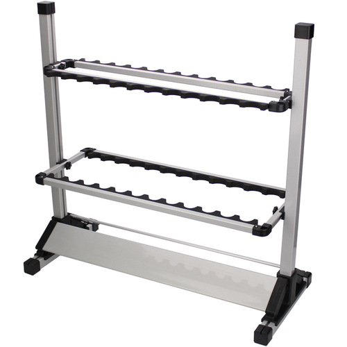 Weihe Silver Display Bracket Can Hold 24 Fishing Rods Aluminum Alloy Weihai Fishing Gear Wholesale