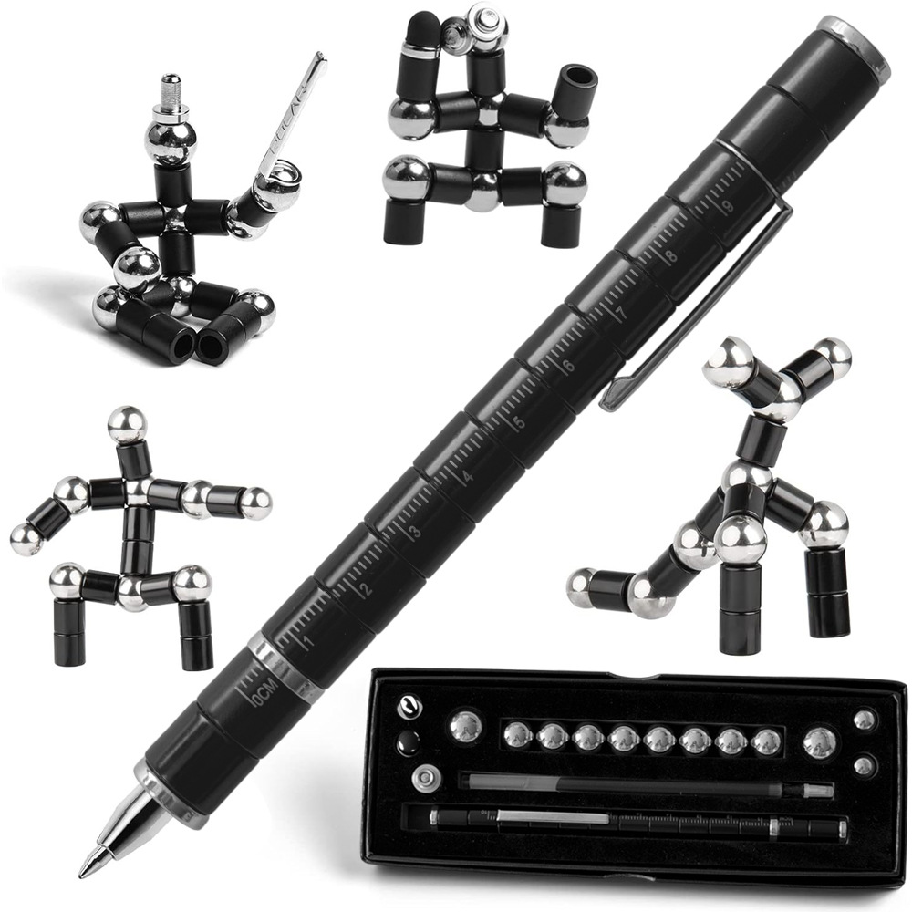 스케일 모델 - 소형 종이박스 세트 - 검정색(자기 링 13개, 리필 3개, 비드 12개, 커패시터 헤드 2개)