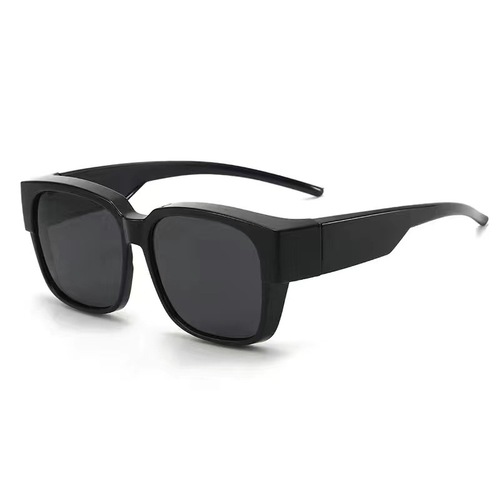 Nearsighted clip-on sunglasses with polarized anti-sunlight strong light full-frame black glasses for men and women, driving and fishing sunshades