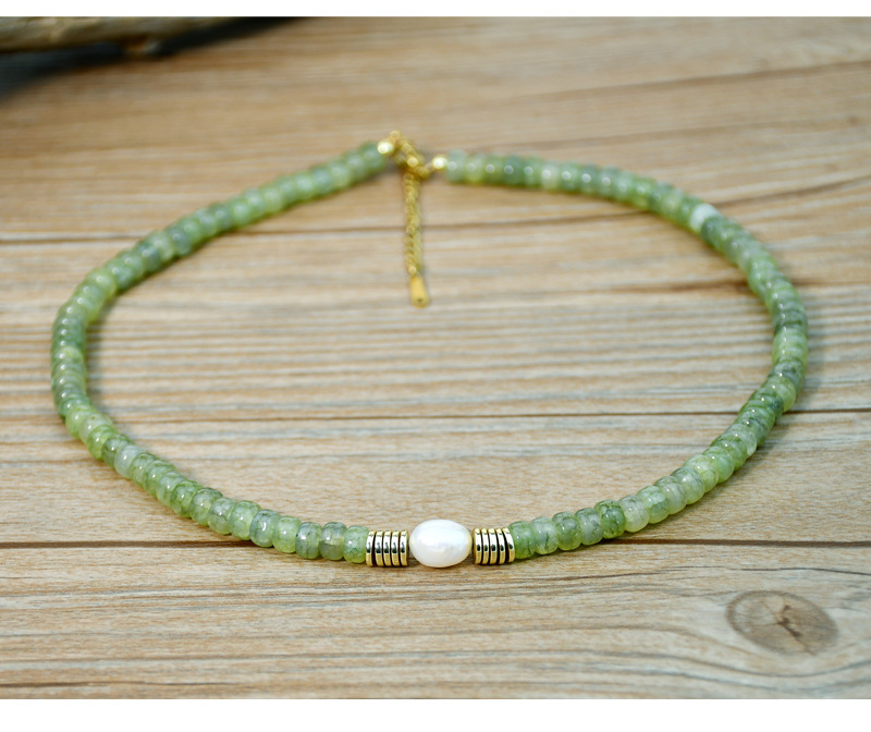 1 Piece Fashion Circle Artificial Crystal Beaded Pearl Womenu0027S Necklace