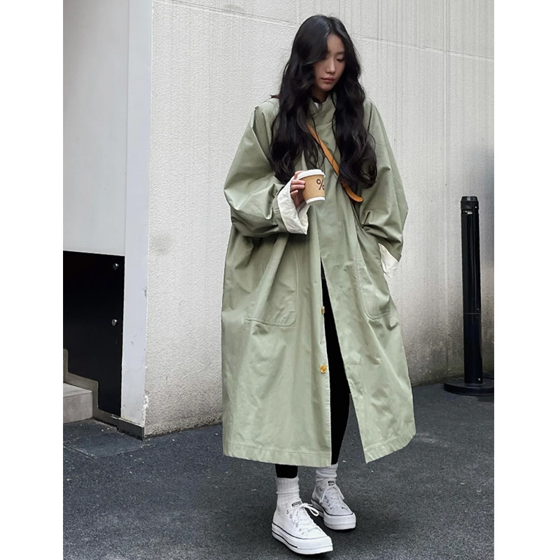 长款高个子风衣外套女2025年春秋季新款英伦风大衣超好看休闲日系|undefined
