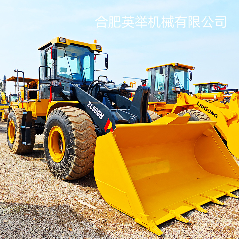 Exportación transfronteriza XCMG XCMG cargador ZL50GN50 noventa por ciento nuevo cargador de elevadora suministro directo de comercio exterior