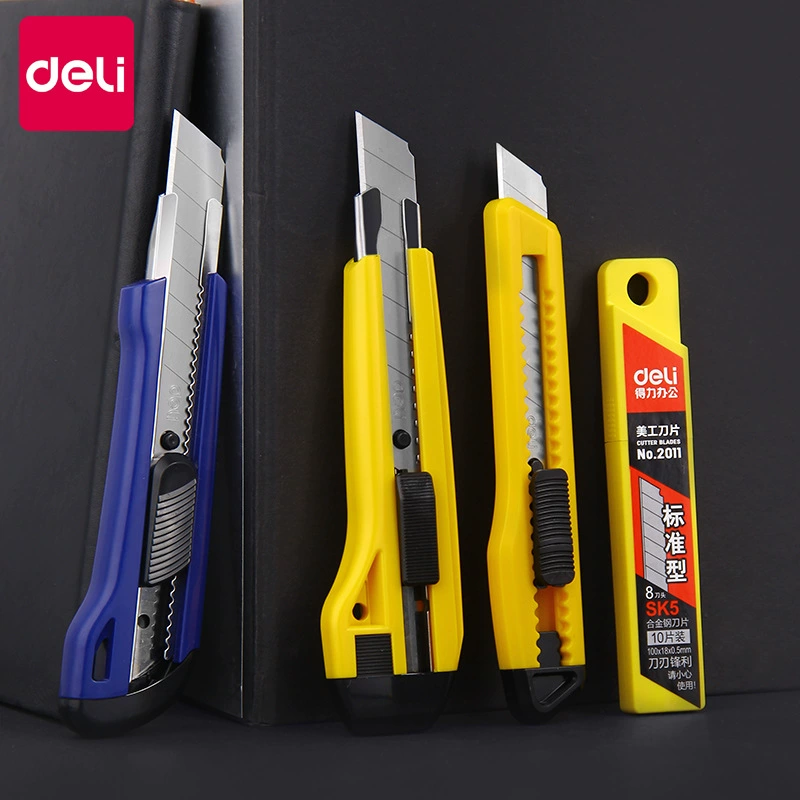 Deli Art Knife Большой нож для обоев из нержавеющей стали Пластиковый резак Обои Нож Держатель художественного ножа Лезвие оптом