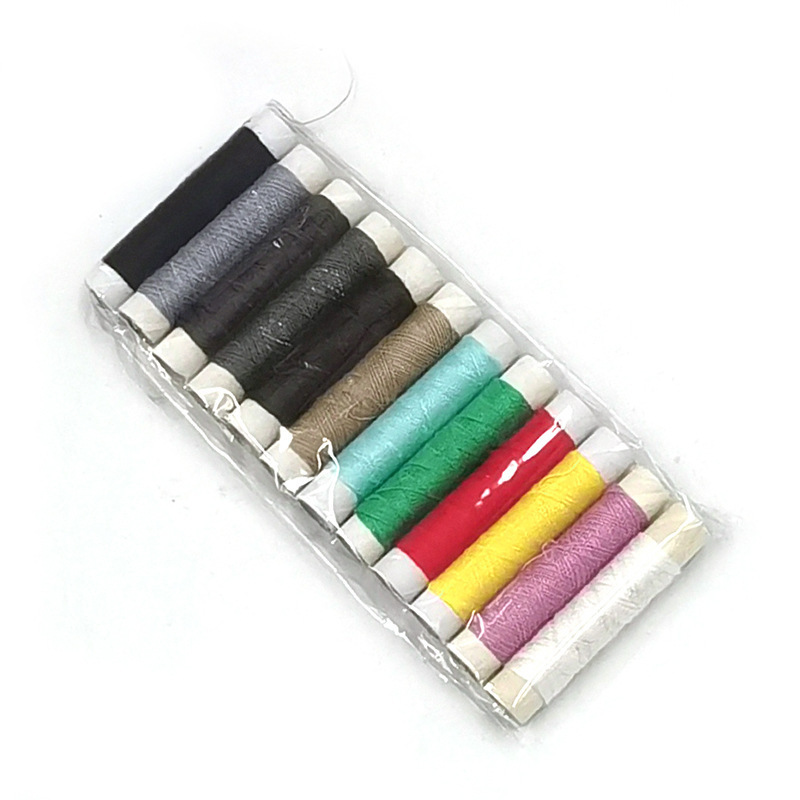 household stitching wire color small thread 12 color thread small wire coil small thread board polyester covered board thread handmade sewing thread