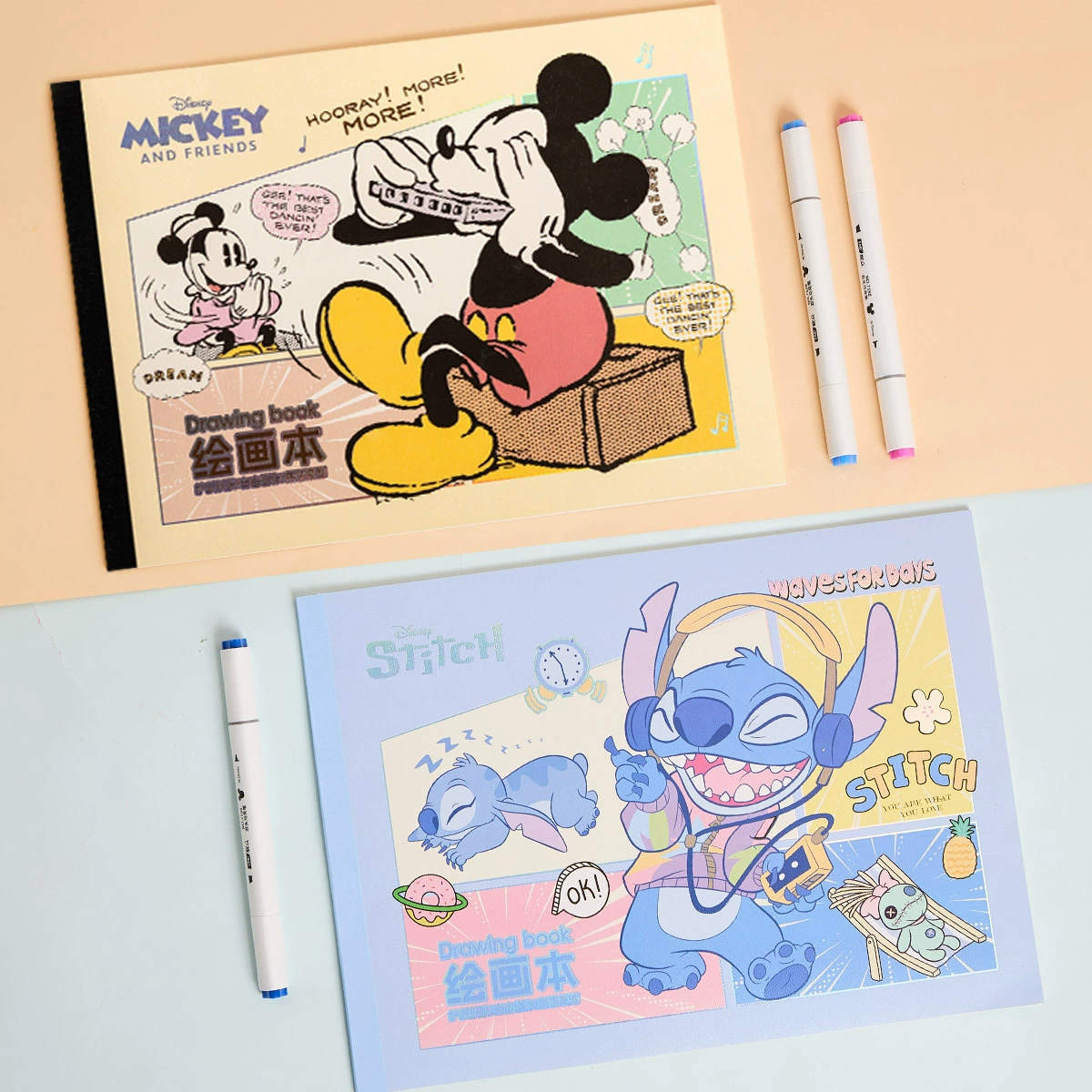 Disney, детская книжка с картинками, маркер для учеников начальных классов, оптом