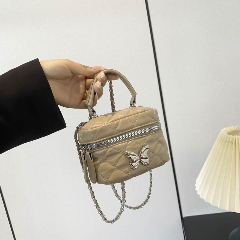 Nicho de diseño bolso de mano mujer 2024 nueva primavera y verano moda lingue mini bolso de cubo cadena bolso de mochila