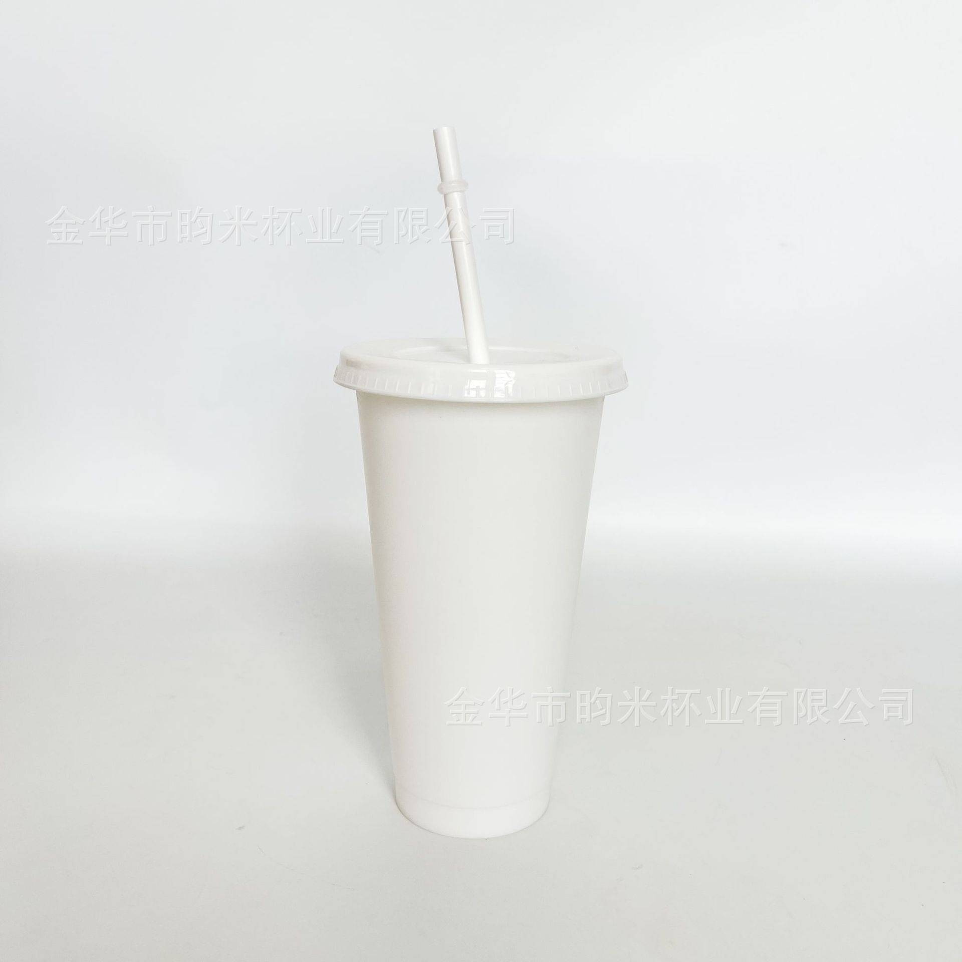 Transfronterizo PP color 24OZ taza de paja taza de té de leche de gran capacidad 710ML taza de plástico monocapa de color sólido se puede imprimir logotipo