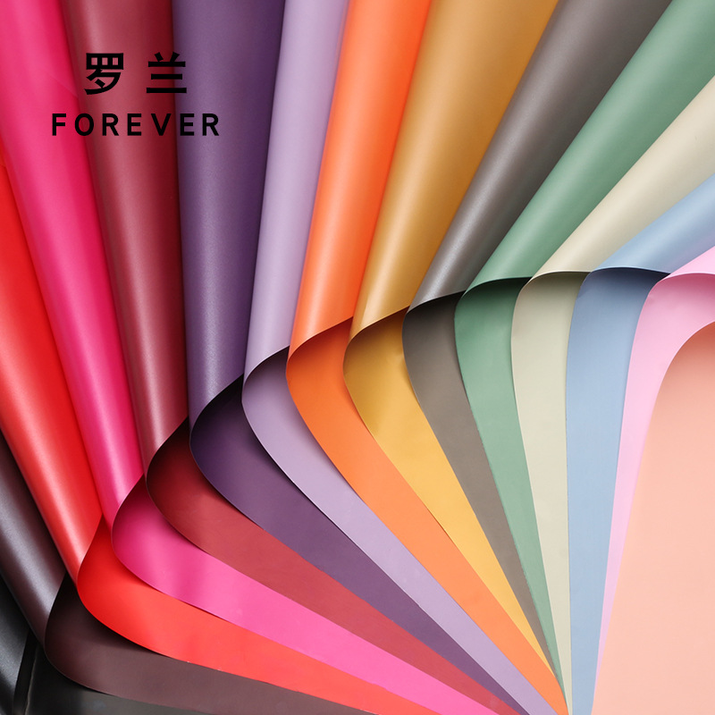 Roland Magic Gold Papel de envolver de flores Dorado Dorado Doble color Espesar Papel Ouya Ramo Regalo Flores Floral Papel de flores