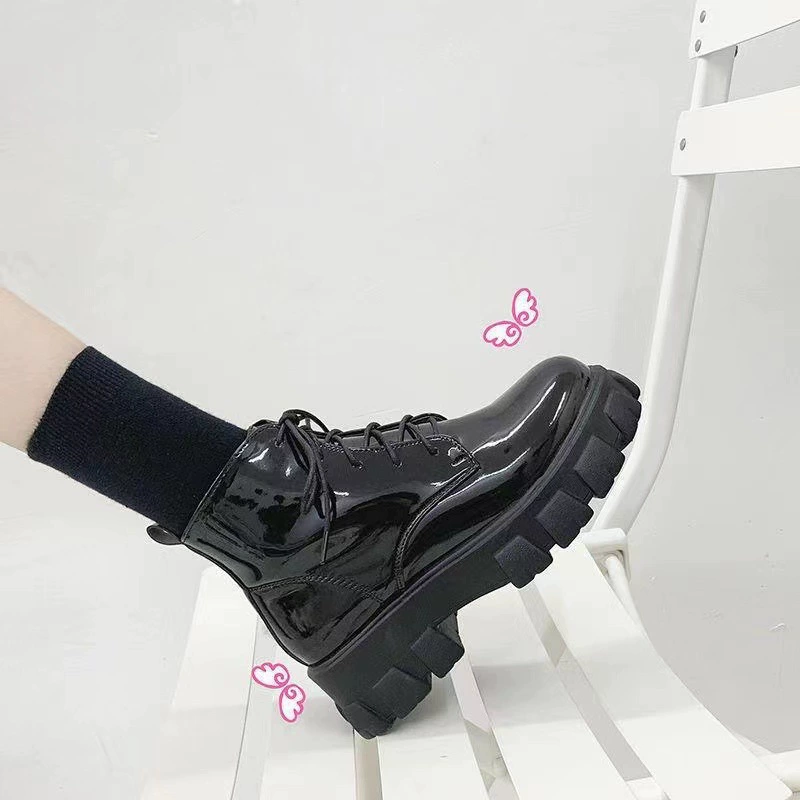 Мартенсы, универсальные демисезонные low boots на платформе, корейский стиль