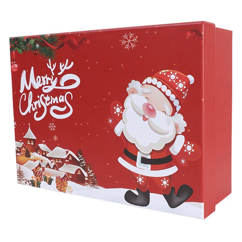 Новинка 2026: Оригинальный подарочный набор для Рождества в наличии – снеки, фрукты, шляпа, сумка, клатч. Только подарочная коробка.