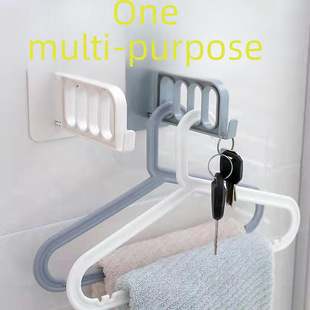 Hanger Storage Artifact Foldable Four-hole Hanger Multifunctional Hanger Shake Tone Same Four-hole Hanger Storage Hanger