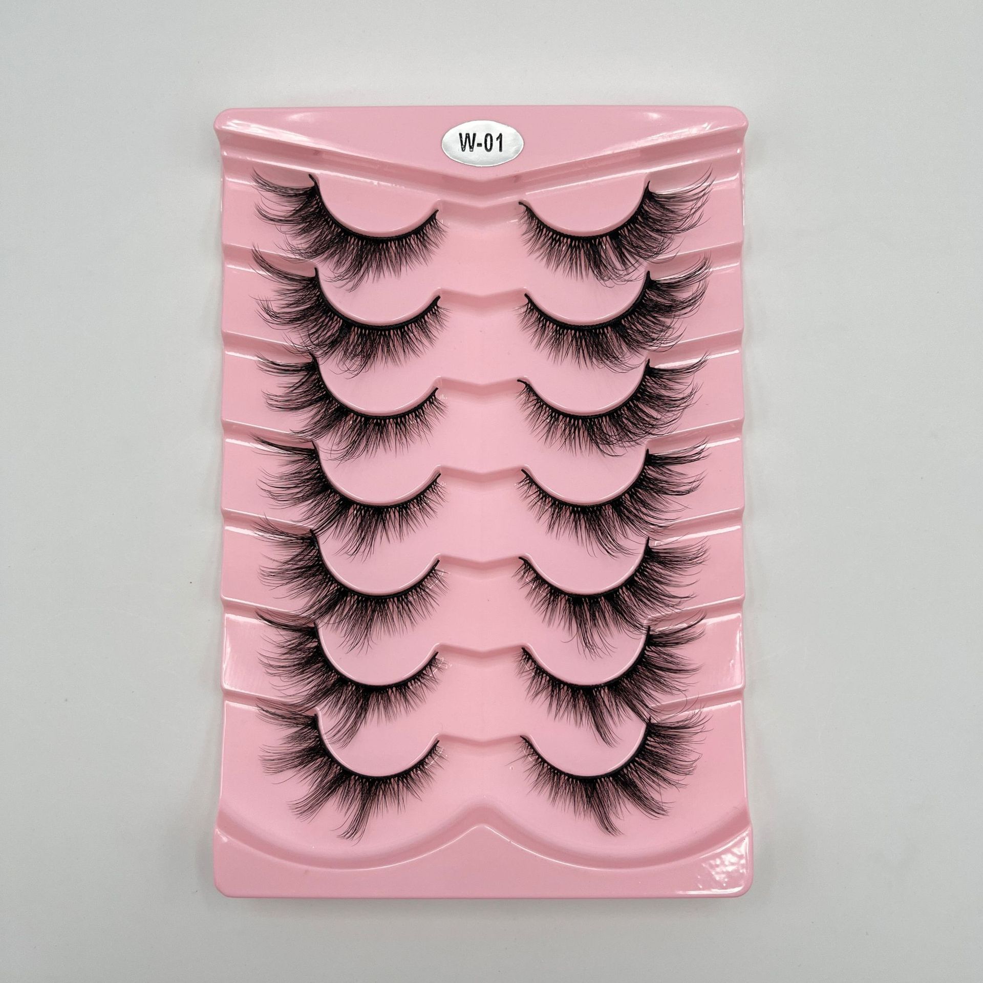 Explosiones transfronterizas de 7 pares de ojos de zorro, pestañas falsas, pestañas gruesas, pestañas de gato, pestañas falsas, pestañas alargadas, pestañas falsas