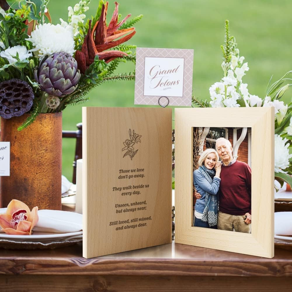 Marco DE FOTOS plegable de madera creativa marco de fotos conmemorativo de redacción creativa