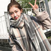 new pattern lattice scarf lady Autumn and winter Korean Edition lovely student lovers Shawl keep warm Collar