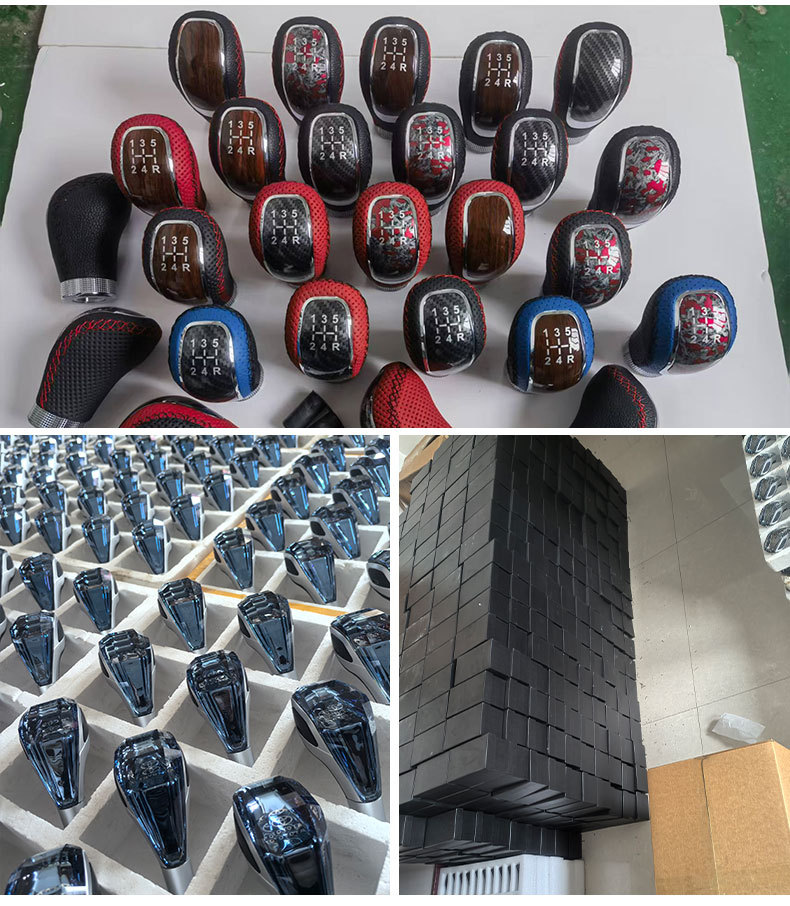 Universal Car Manual Leather Gear Shift Knob, 5/6 Speed