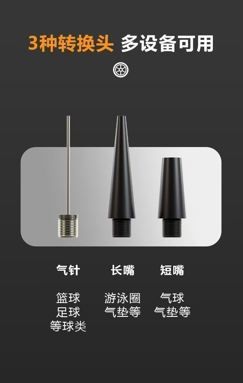 Household German-Made Dual-Cylinder High-Power Air Pump, Electric High-Pressure Car Air Pump, Portable Tire Inflator