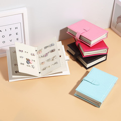 Cross-border jewelry storage book, earrings, ear clips, large capacity jewelry accessories, rings, jewelry bag, Amazon jewelry box