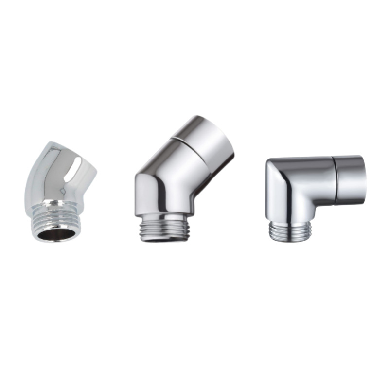 Accesorios de ducha Amazon 135 ° adaptador G1/2 Interfaz Universal galvanoplastia cobre diadema giro anti-bobinado