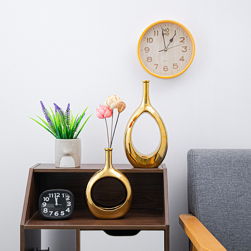 Florero decorativo de cerámica, diseño artístico, ideal para sala de estar, pasillo o habitación, decoración suave y elegante