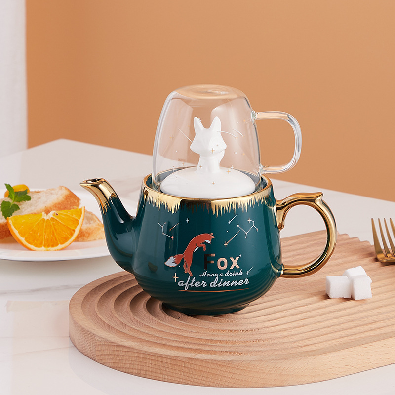 Ins juego de té japonés gran capacidad tetera Amazon Comercio exterior oferta exclusiva logo pequeño regalo fresco