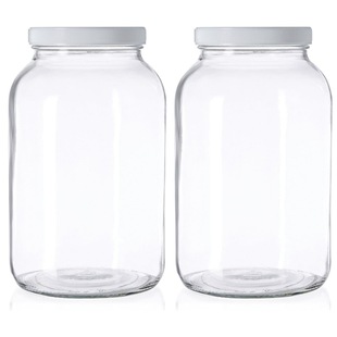 Amazon 1-Gallon Glass Sun Tea Fermentation Kombucha Cookie Candy Storage Jar with Lid for Fermentation Use