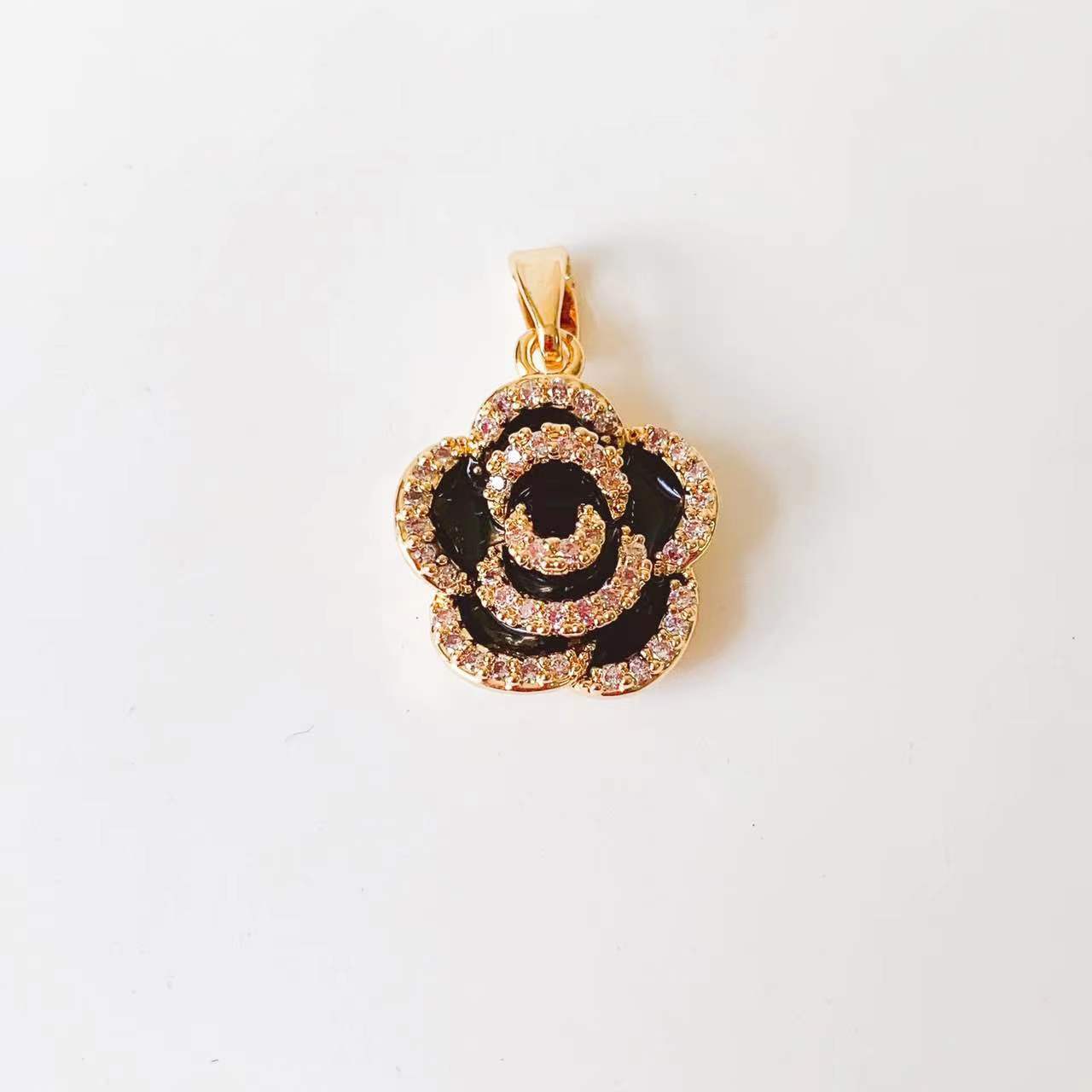 1 Piece Copper Artificial Pearls Cat's Eye Stone Zircon Geometric Charms Jewelry Accessories display picture 11