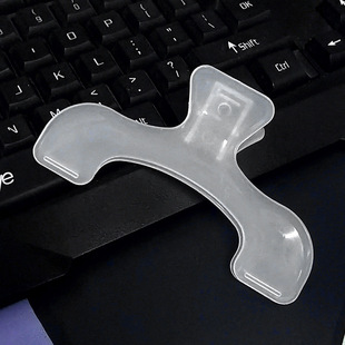 Baogai head book clip stationery student transparent hand account note clip dovetail clip bill file strong fixed large clip