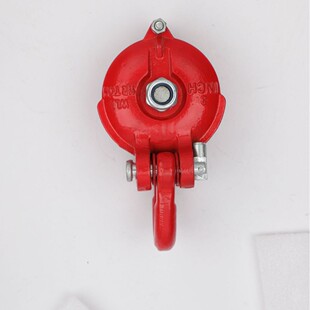 Red Unloading Pulley Heavy-Duty Lifting Steering Pulley Marine Bearing Suspension Pulley Winch Unloading Pulley