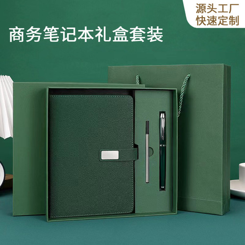 Customized High-Quality Notebook Set with Thick A5 Notebooks and Pen Gift Box Set for Clients