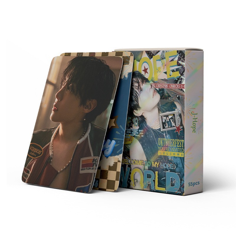 Cadena total, una gran cantidad de stock, 55 hojas de tinta BT SK IVE ATEEZ KPOP, estrellas coreanas alrededor de LOMO