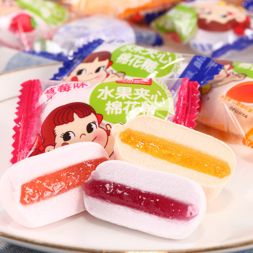 Uniqlo Cotton Candy Fruit Flavor Filled Soft Candy Bulk Wedding Confetti Wholesale Children's Leisure Share Snack