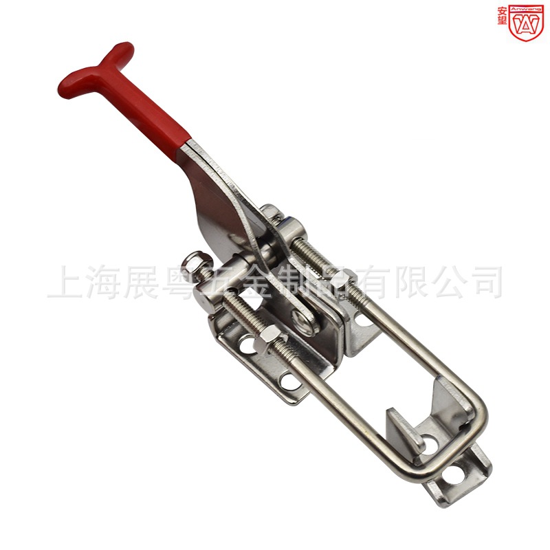Anwang431 auto-bloqueo acero inoxidable abrazadera rápida cierre ajustable hebilla accesorios maleta abrazadera perno de puerta