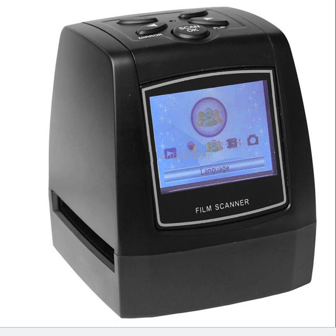 135/35mm escáner de película soporta diapositivas 32G SD tarjeta almacenamiento LED retroiluminación