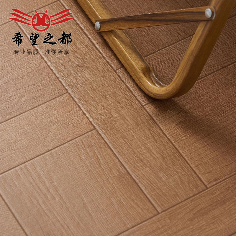 French Versailles wood tile living room walnut floor tile mid-Ancient Nanyang style tile floor tile 800x800mm