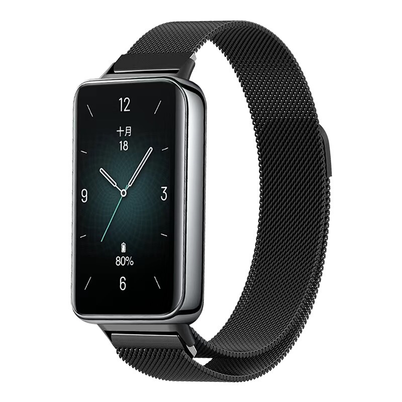 Honor Band 10用ストラップ、ミラネーゼ磁気式リストバンド9NFC、ステンレス製メタルブレスレット、磁気式クイックリリース|undefined